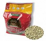 Сибирская Кошка Наполнитель д/кош Экстра впитывающий для длинношерстных 5л (1/4)
