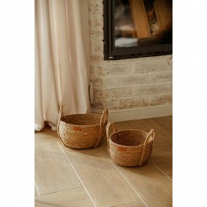 Корзины для хранения SL Home, плетёные, ручной работы, 2 шт.: 22x21x20 см, 27x24x22 см
