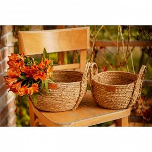 Корзины для хранения SL Home, плетёные, ручной работы, 2 шт.: 22x21x20 см, 27x24x22 см