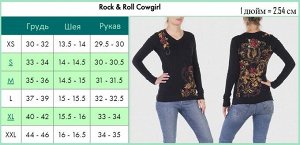 Стильный реглан Rock and Roll Cowgirl с коротким рукавом – модный тренд – индейские мотивы №3025