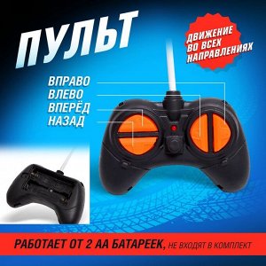 Машинка на пульте управления «Джип. Граффити», работает от батареек, цвет оранжевый