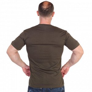 Футболка Армейская футболка с принтом ВКС – строгий милитари фасон № 352