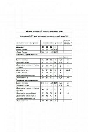 Женский костюм с платьем