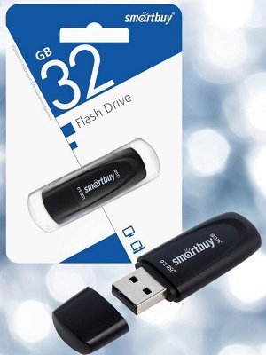 Флешка USB  32 Гб,  3.0/3.1 карта-память(накопитель) Scout Black (SB032GB3SCK)