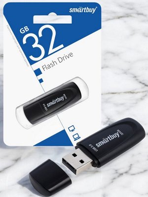 Флешка USB  32 Гб,  3.0/3.1 карта-память(накопитель) Scout Black (SB032GB3SCK)