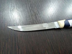 Нож для стейка 10,8 см цвет Синий с белым без упаковки