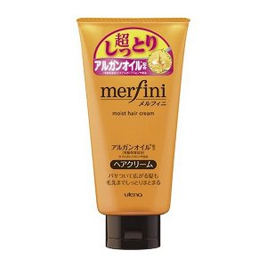 Крем "Merfini" восстанавливающий и увлажняющий для окрашенных и повреждённых волос с аминокислотами, гиалуроной кислотой и аргановым маслом (с термо и UV-защитой) 150 г / 36