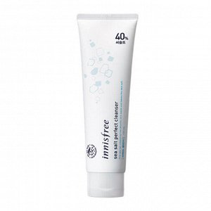 Innisfree Sea Salt Perfect Cleanser Глубоко очищающая пенка-скраб для умывания с 40% морской солью 130 мл.