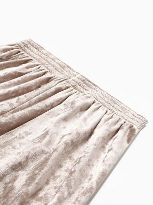 Пижама женская (жакет, брюки) KAFTAN Velvet, бежевая