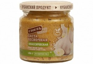 Паста чесночная СТОЕВЪ 200гр классическая ст/б евро (Стоевъ)