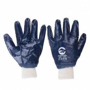ЕРМАК Перчатки МБС нитриловые, синие, полныйоблив