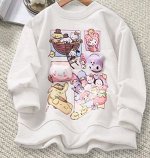 Свитшот для девочки с длинным рукавом с героями мультфильмов