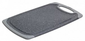 Доска разделочная 15*25*0,8см пластик, серый мрамор Kamille Польша