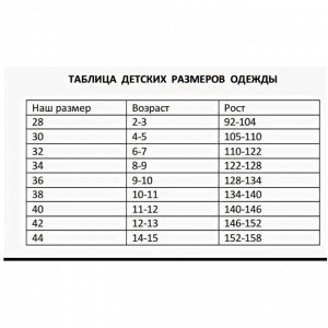 Размерная сетка