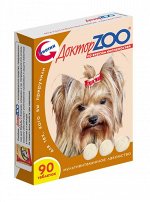 ДОКТОР  ZOO Мультивитаминное лакомство для собак со вкусом КОПЧЕНОСТЕЙ 90таб (ш/б=6шт) 1/5