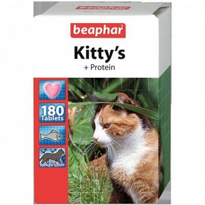 Витамины Beaphar "Kitty's" для кошек, протеин, 180 шт