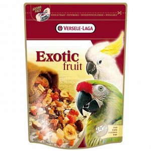 Корм VERSELE-LAGA Exotic Fruit для крупных попугаев с фруктами, 600 г.