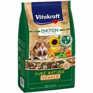 Корм VITAKRAFT PURE NATURE VEGGIE для хомяков, 600 г