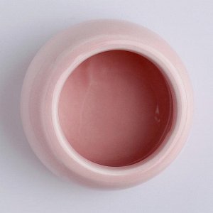 Миска керамическая для грызунов со скошенным краем, 5,7 х 5,7 х 3,5 см, розовая