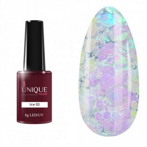 Unique Гель-краска Ice в бутыльке (8ml)