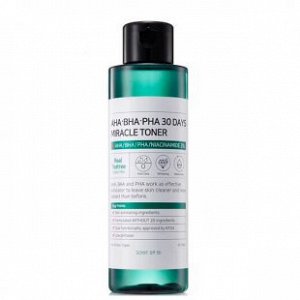 Some By Mi AHA-BHA-PHA 30 Days Miracle Toner Кислотный очищающий тоник для проблемной кожи    150 мл