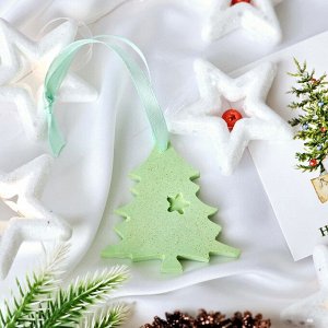 Гипсовое аромасаше AROMA BOX Ёлочка зеленая с блёстками