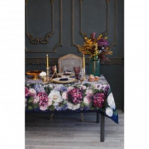 Набор столовый «Этель» «Цветочный этюд», скатерть 110 x 150 см, салфетки 40 x 40 см, 4 шт., хлопок 100 %