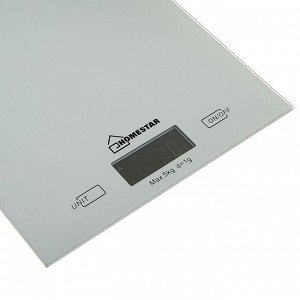СИМА-ЛЕНД Весы кухонные HOMESTAR HS-3006, электронные, до 5 кг, серебристые