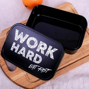 Ланч-бокс «Work hard», 1.2 л