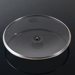 Крышка для сковороды и кастрюли стеклянная, d=32 см, с пластиковой ручкой