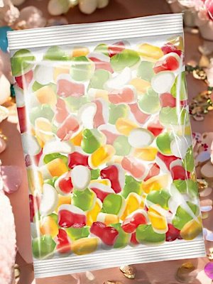 Мармелад жевательный «Mayama»,  со вкусом манго, лимона, вишни, клубники или яблока со сливками (упаковка 0,5 кг)
