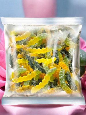 Мармелад жевательный, со вкусами киви, персик, черная смородина, лимон. (упаковка 0,5 кг)