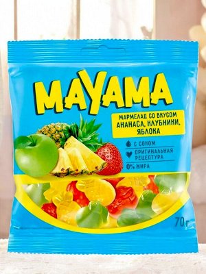«Маяма», мармелад жевательный в форме ягод и фруктов, 70 г