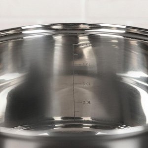 Набор посуды «Софи», 4 предмета: кастрюли 3,6/6,1 л, ковш 1,9 л, сотейник с антипригарным покрытием 24 см, капсульное дно