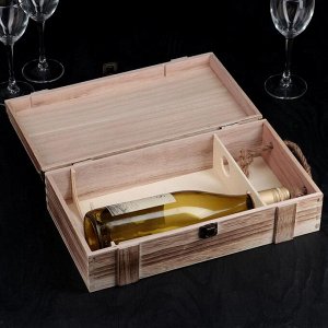 Ящик для хранения вина «Ливорно», 35?20 см, на 2 бутылки