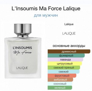 Мужские духи L'Insoumis Ma Force Lalique 100 мл. Оригинал