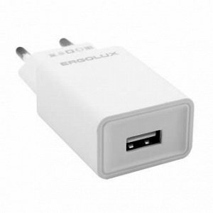 ERGOLUX ELX-РA01P-C01 ПРОМО (Сетевой адаптер 10Вт 1USB, 100-220В, 5V/2А, Белый, Пакет)