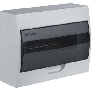 Бокс пластиковый ЩРН-П-12 Navigator 93 796 NSS-DBW-12-WH-IP41