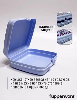 Ланч-бокс Вальс голубой 1шт - Tupperware®.