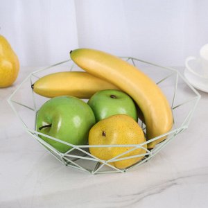 Ваза для фруктов Доляна «Геометрия», 25?25?8 см, цвет МИКС