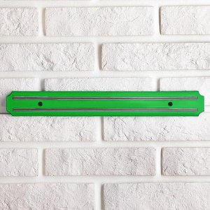 Держатель для ножей магнитный 38 см, цвет зеленый