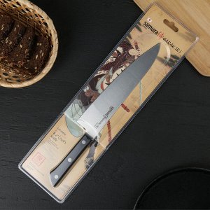 Нож Samura HARAKIRI шеф, лезвие 20,8 см, чёрная рукоять, сталь AUS-8