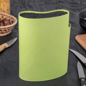 Подставка для ножей и столовых приборов «Нежность», 18?11 см, цвет зелёный