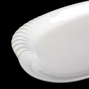 Блюдо прямоугольное White Labe, 29,5-18,5-3 см, цвет белый