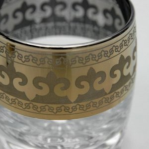 Клик Мебель Мини-бар 6 предметов стаканы+стопки, Византия 250/50 мл