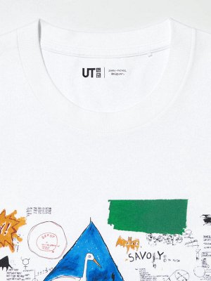 UNIQLO UT - хлопковая футболка унисекс с дизайном от Жан-Мишель Баския