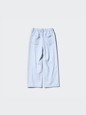 UNIQLO - широкие джинсы прямого кроя без молнии - 67 BLUE