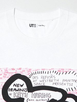 UNIQLO UT - хлопковая футболка свободного силуэта с дизайном от Кит Харинг