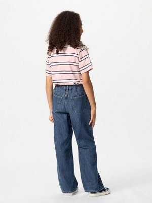 UNIQLO - широкие прямые джинсы на молнии - 67 BLUE