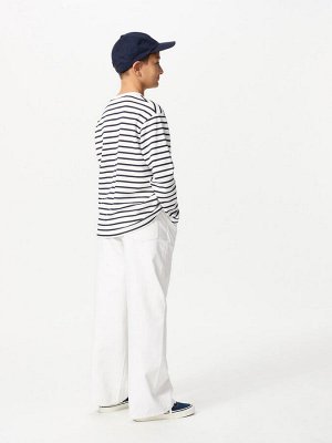UNIQLO - широкие джинсы прямого кроя на молнии - 01 OFFWHITE